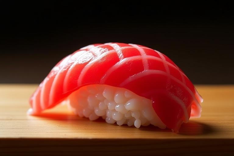 艶やかな本鮪大トロの握り寿司